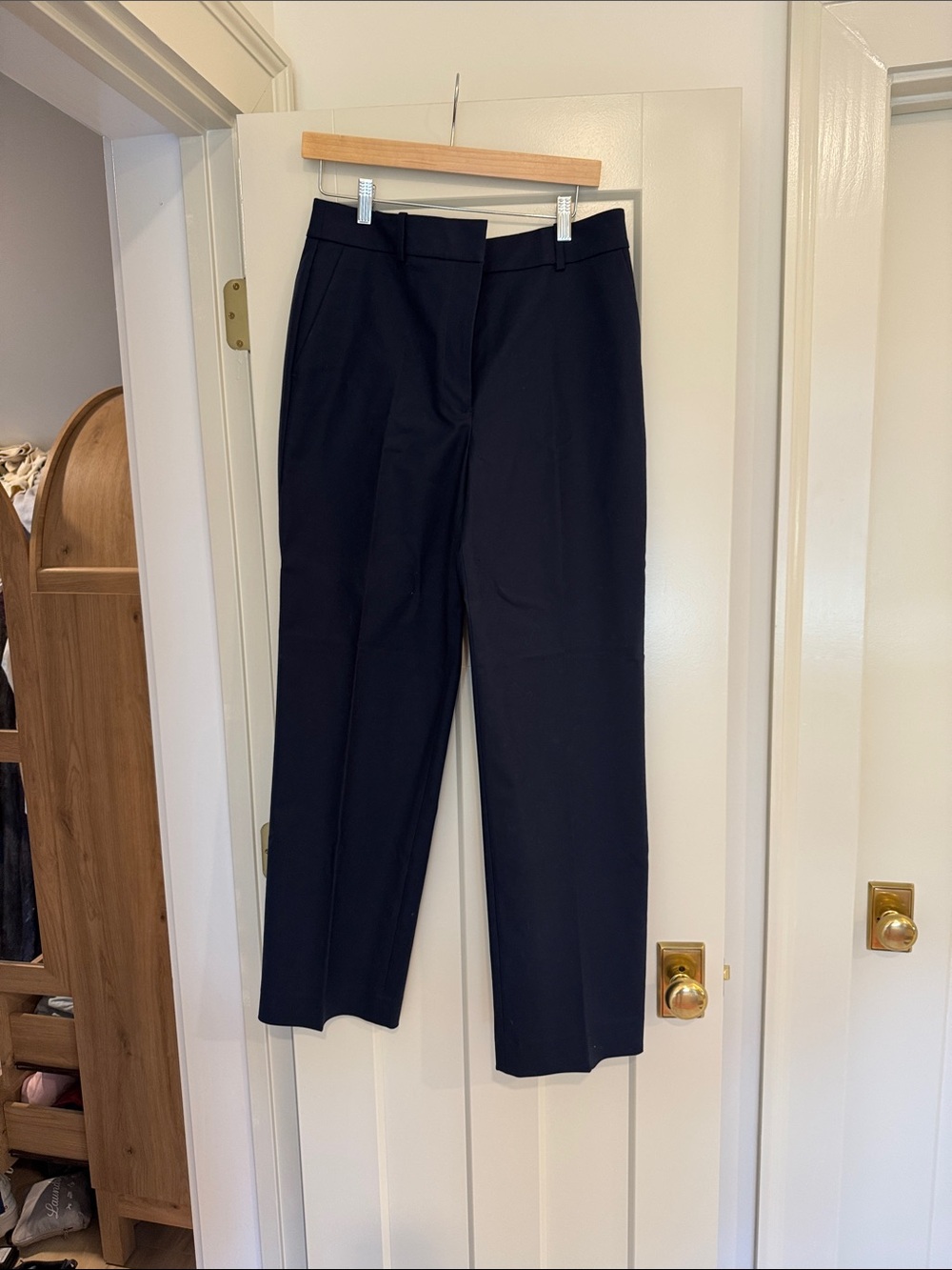 Boden Black Straight-Leg Dress Pants